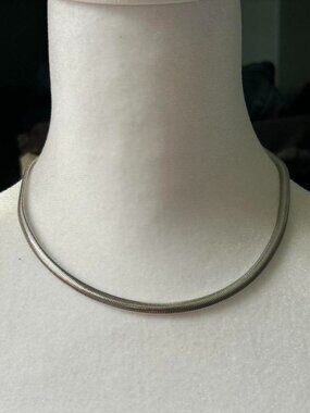 New 18k Gold Plated Herringbone Necklace